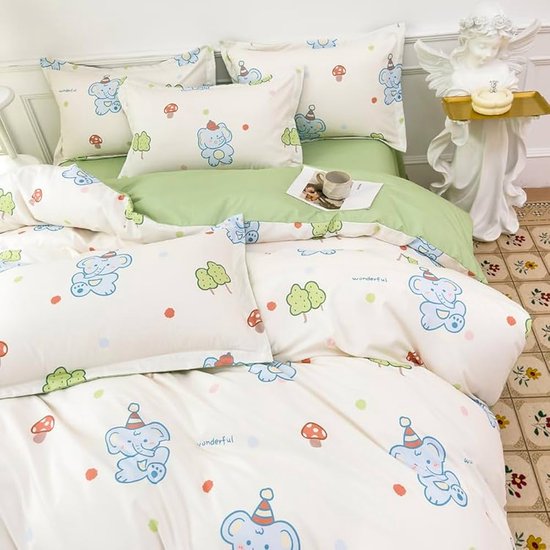 Degrees home - 4-delige beddengoedset - hoeslaken, bedlaken en