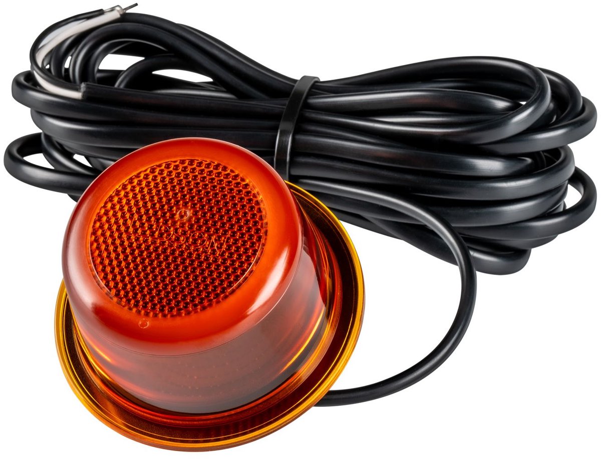 Markeringslicht - Ledson - Halo - Voor Breedtepaal - 2.8 - 7.2cm - LED - Smoke - Amber - 12V-48V