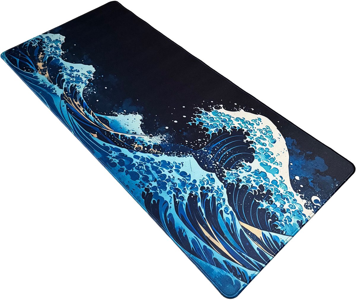 Muismat xxl - Kanagawa Wave Shadowfoam - Gaming - 900 x 400 x 3 mm - Antislip