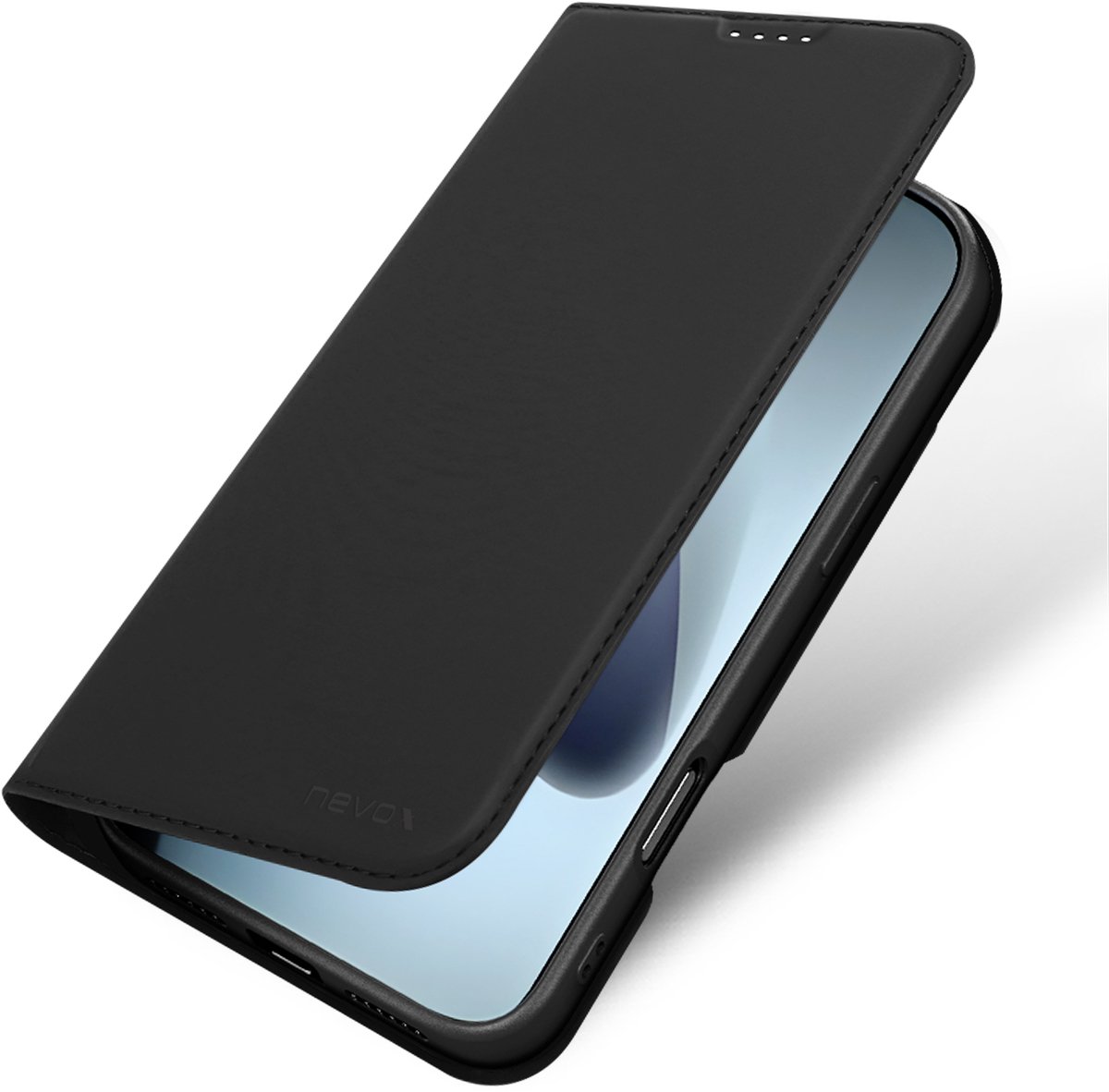 nevox 2517 mobiele telefoon behuizingen 17,5 cm (6.9") Folioblad Zwart