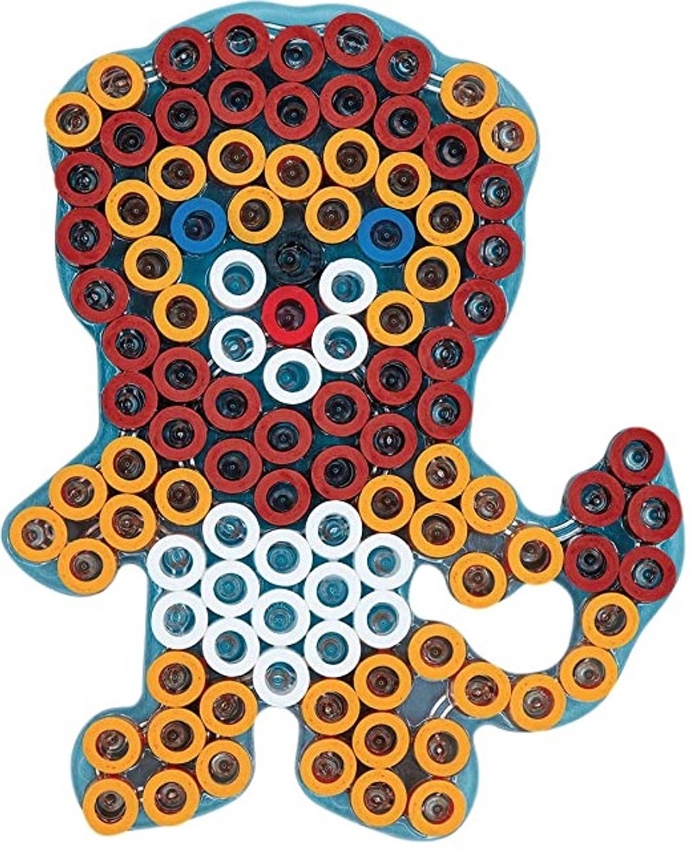 Set van 5 verschillende Hama MAXI dieren: grote strijkkralen vormpjes / figuur / grondplaat (hond, konijn, olifant, leeuw, pinguïn) voor extra grote strijkparels (creatief cadeau voor kleine kinderen / peuters / kleuters) — cadeau in Spellen & Speelgoed - foto 6