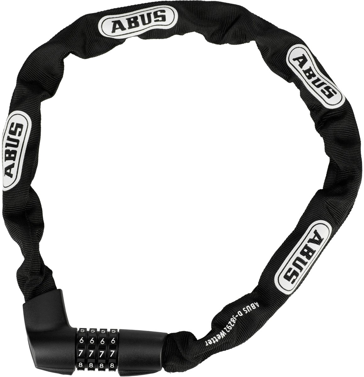 Fietsslot ABUS Kettingslot - Tresor 1385 - Security level 7 - zwart - 85 cm - Geschikt voor elektrische fietsen en stadsfietsen