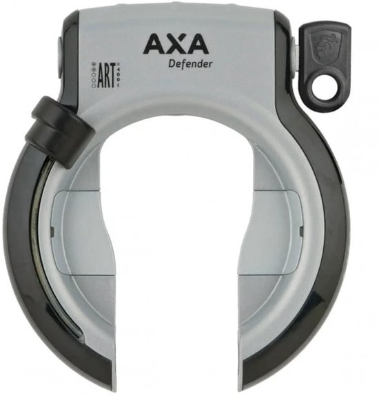 AXA Defender – ART 2 sterren keurmerk - Frameslot - Met plug-in mogelijkheid - Zilver-Zwart