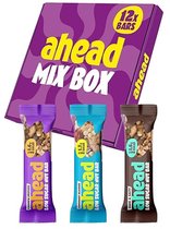 ahead Nut Bars – Notenrepen – Doos 12×35 g – Suikerarm, Vezelrijk, Vegetarisch – 1,6 g Suiker per Reep