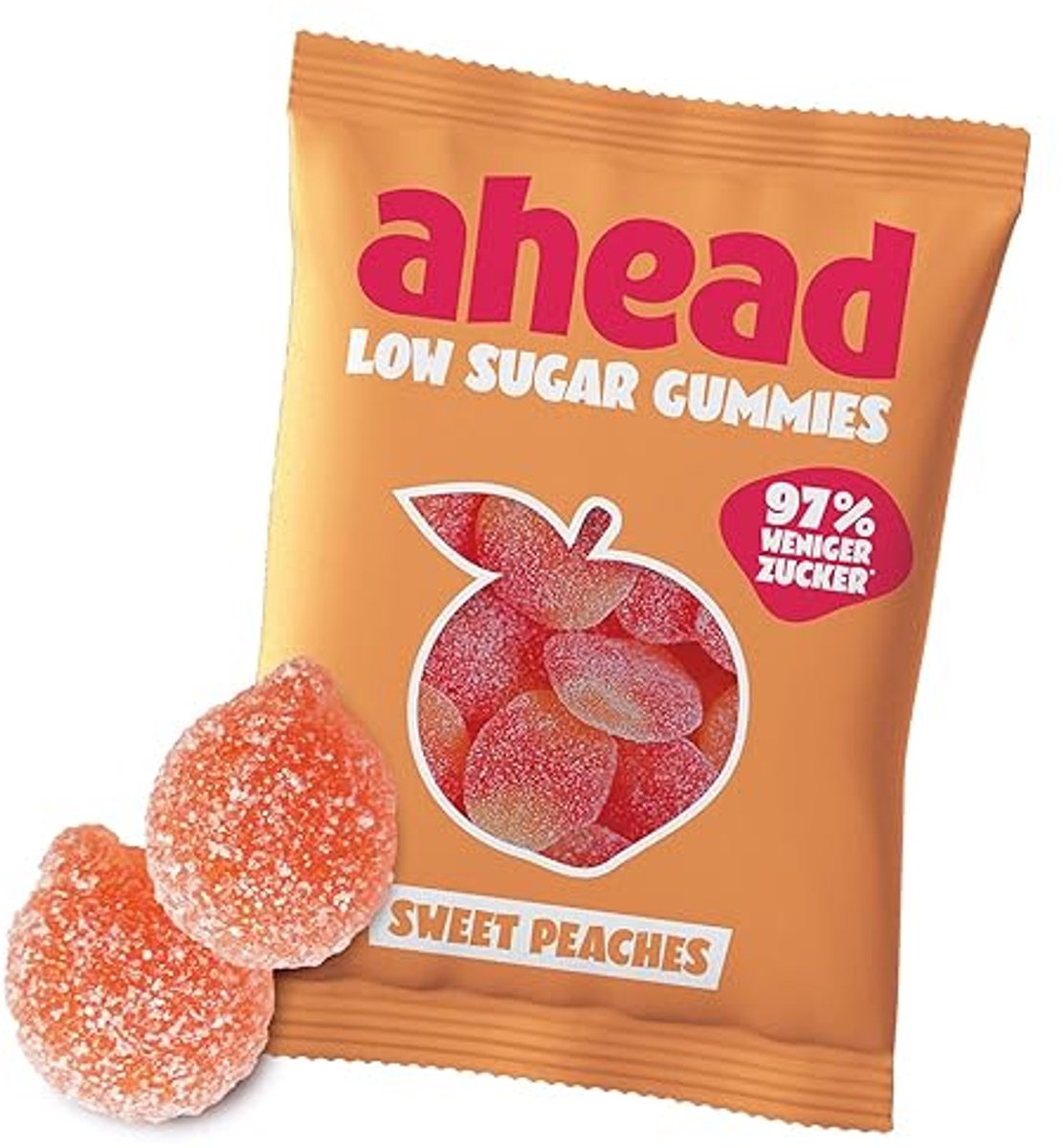 ahead Suikerarme Winegums Snoep – Doos 12/18x50g (600g/900g) – Low Sugar, Glutenvrij, Low Calorie, Zonder Palmolie – 0,7 g Suiker & Max 73 kcal