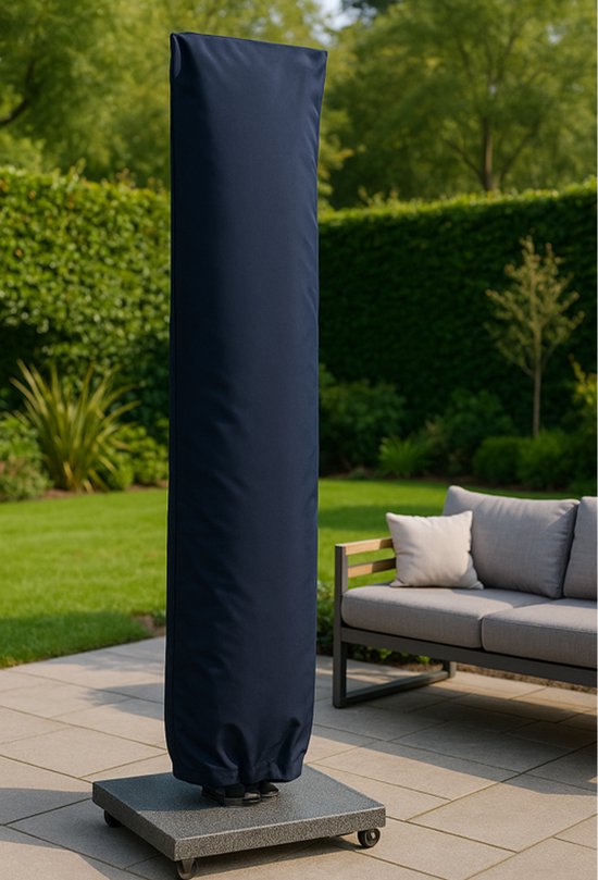 COVER UP HOC Housse de parasol flottant avec bâton et fermeture éclair 230 cm. Housse de parasol / Housse de parasol avec fermeture éclair et bâton Noir 230 x 50 / 58cm