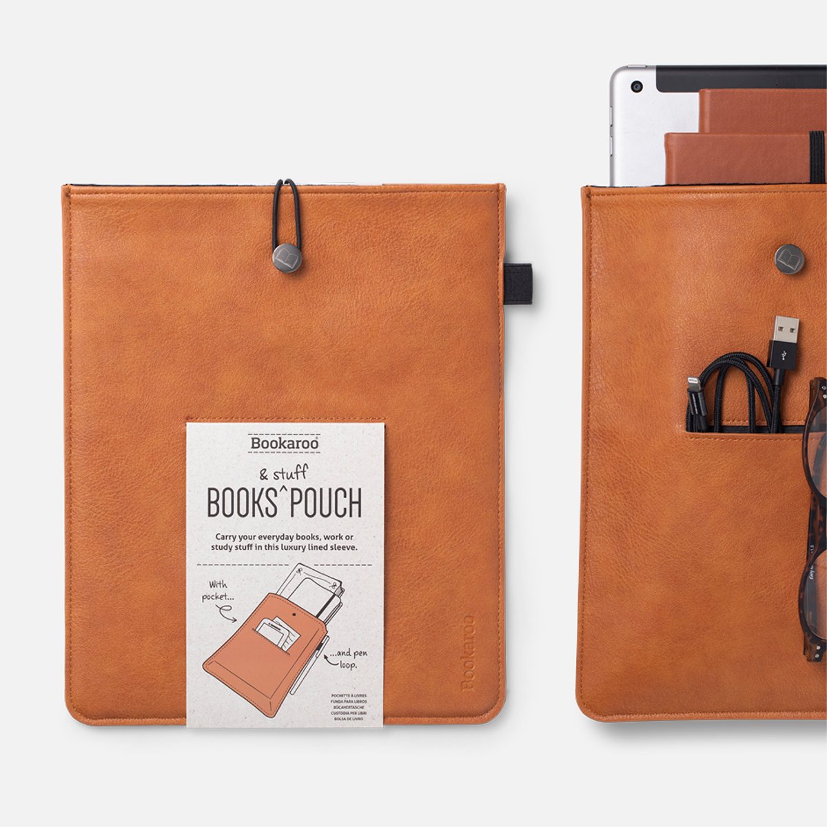 Bookaroo Books & Stuff Pouch Brown