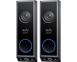 eufy Security E340 Video Deurbel 2-PACK – Video Doorbell – Dual-Cam technologie, 2K Full HD-resolutie, kleur nachtzicht, AI-pakketdetectie, geen maandelijkse kosten, draadloze installatie, compatibel met Alexa en Google Assistant