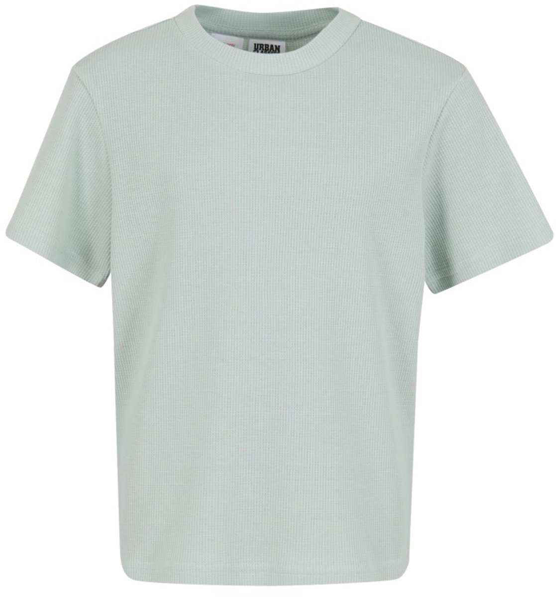 Urban Classics Waffle Kinder Tshirt Kids 146/152 Mintgroen