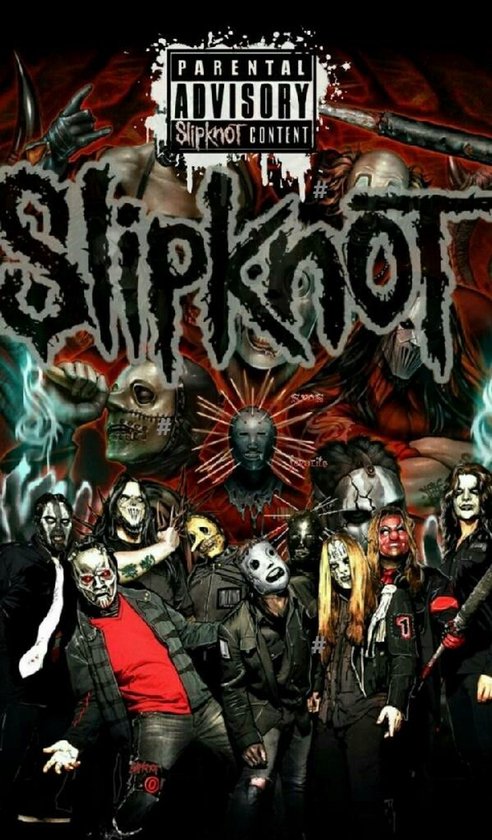 Slipknot Metalen Wandbord, Maat: 20x30 cm - Musique - Wandbord mancave - Décoration de bar - Tableau texte - Tableaux texte - Panneau mural métallique - Décoration murale métallique