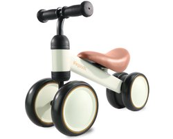 LifeGoods Loopfiets - Speelgoed Vanaf 1 jaar - Jongens en Meisjes - Kinderstep - Loopfietsje - Crème