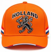 Holland Supporterspet Oranje – Baseball Cap met Geborduurde Leeuw – EK/WK & Koningsdag Pet – Verstelbaar – 100% Katoen – Benza
