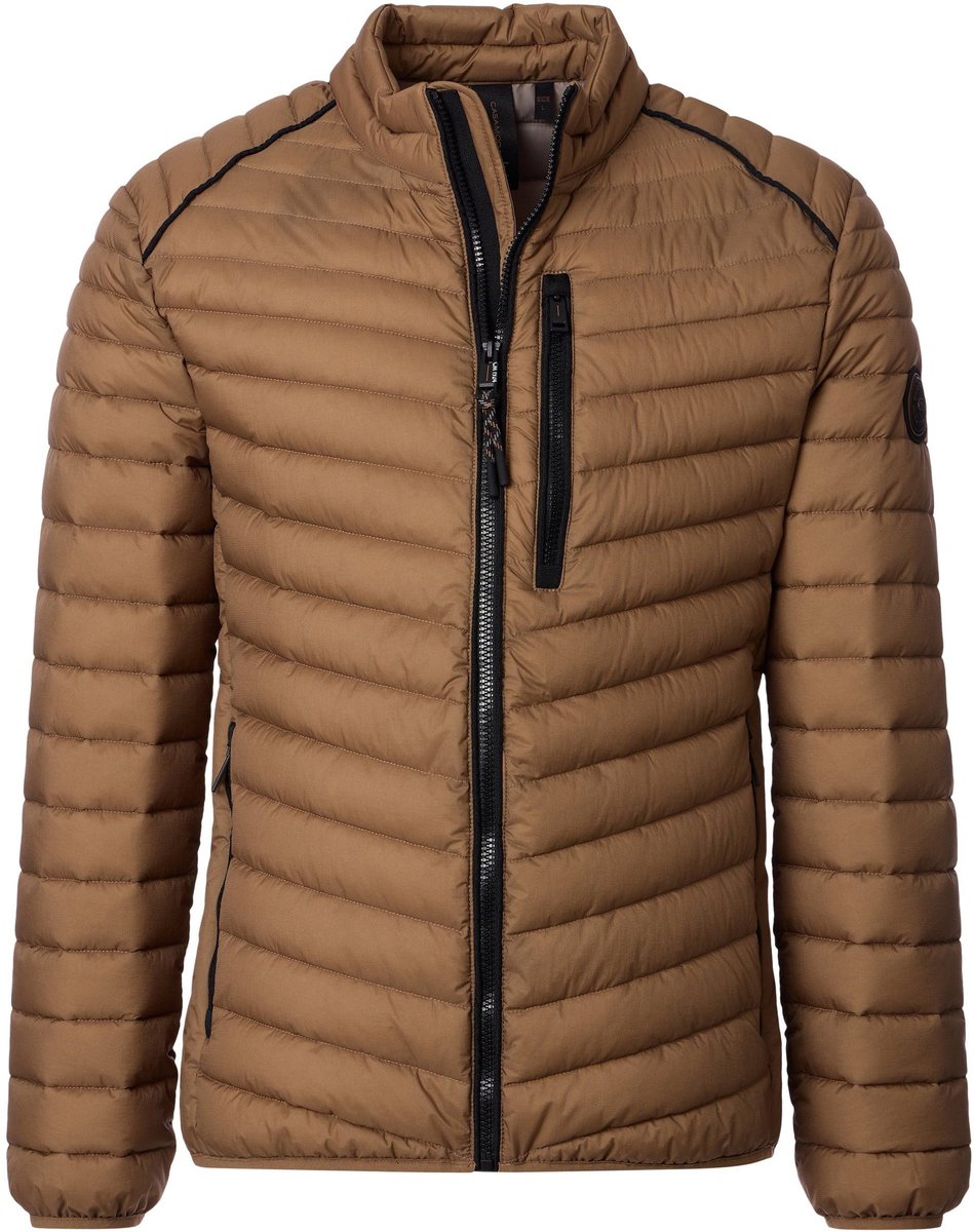 Casa Moda Jas Puffer Light Weight Bruin - Maat 5XL - Heren - Tussenjas