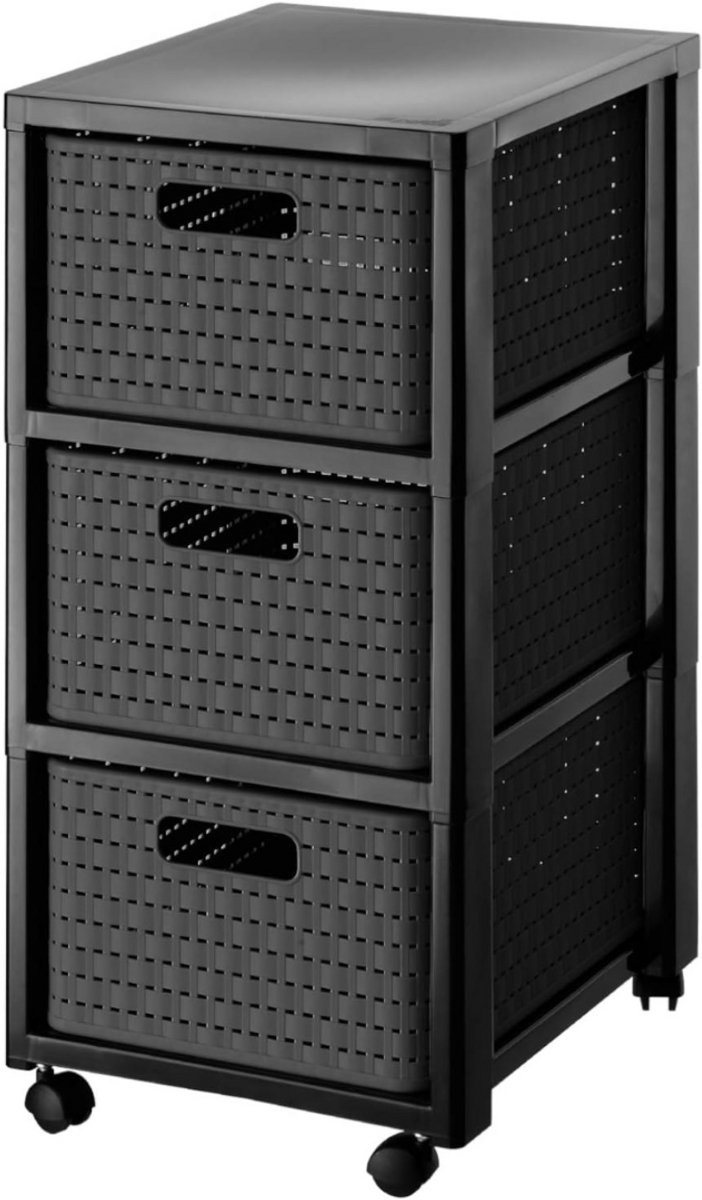 Ladenkastje - Ladeblok Bureau Organizer - Archiefkast - Zwart