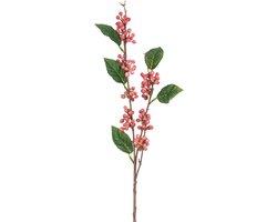 Kunsttak Berries 64 cm roze