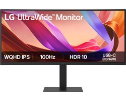 LG 34U650A-B - Utrawide QHD IPS Monitor - USB-C 96W - RJ45 - 100hz - 34 inch