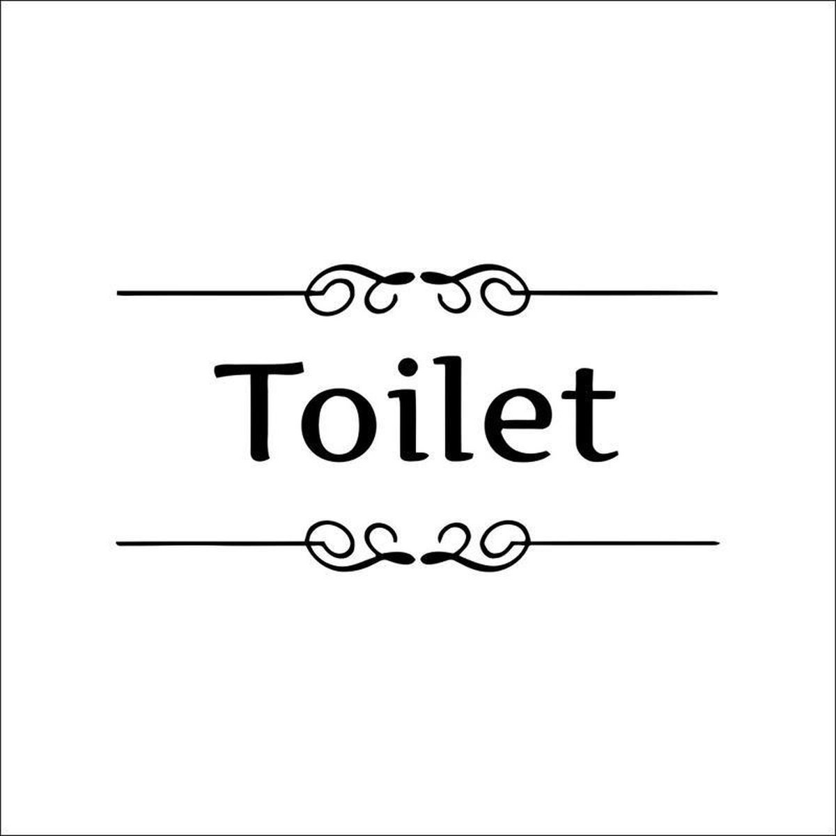 Scoby - Toilet sticker - Muursticker - Badkamer sticker - Deursticker - Toilet - 28/15CM