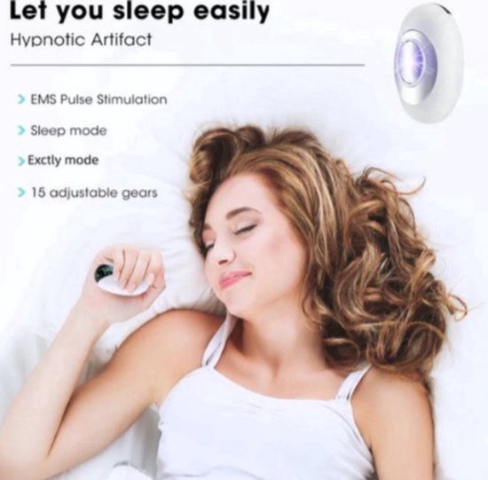 Mini Draagbare Handheld Slaapapparaat: Hypnose & EMS Pulsstimulatie, USB Oplaadbare Slaaptrainer voor Effectieve Slaaptherapie, Slaap Hulp Gadget en Ontspanningsapparaat van Flowtime — afbeelding 2
