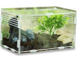 Thuys – Schildpadden Verblijf – Terrarium – Schildpadden Aquarium – 20cm x 12cm x 12cm