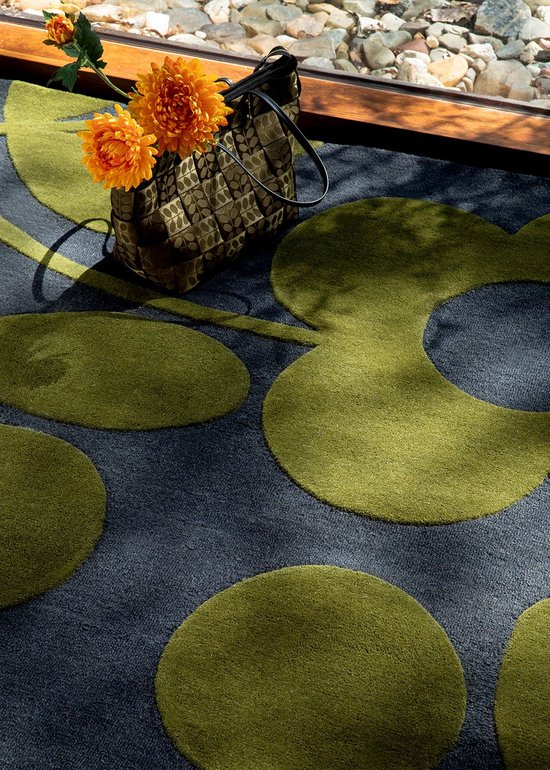 Tapis Orla Kiely Spring Stem Marine 063908 - taille 200 x 280 cm
