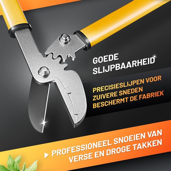 Lopper - Robust SK5 Steel Secateurs with Metal Anvil & Non-Slip Layer 60mm Blade Length 470mm Total Length Ergonomic Non-Slip Handles van Merkloos	 — afbeelding 4