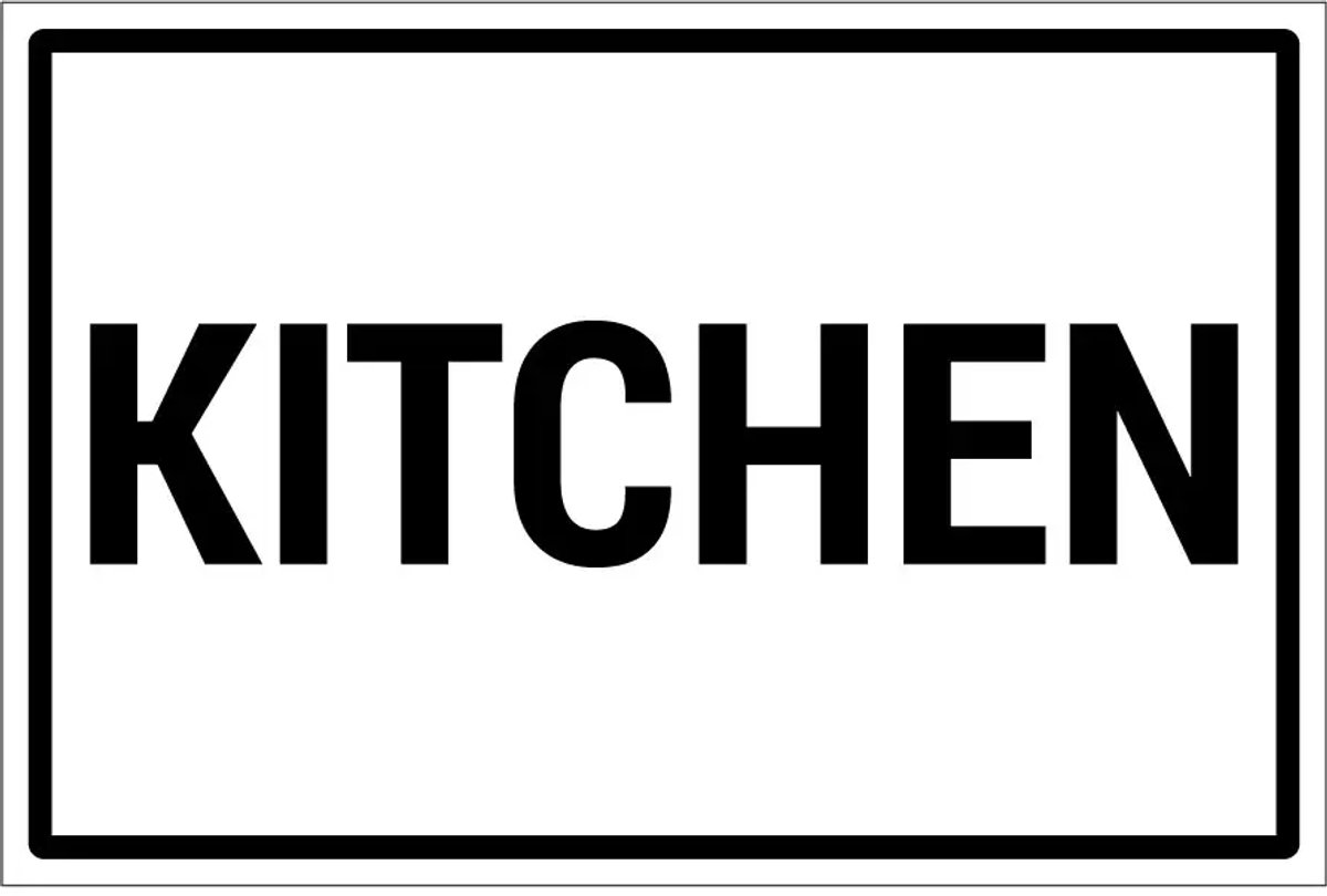 Kitchen sticker | 18 x 12 cm