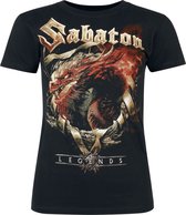 Sabaton Dragon Dames T-shirt - zwart - L
