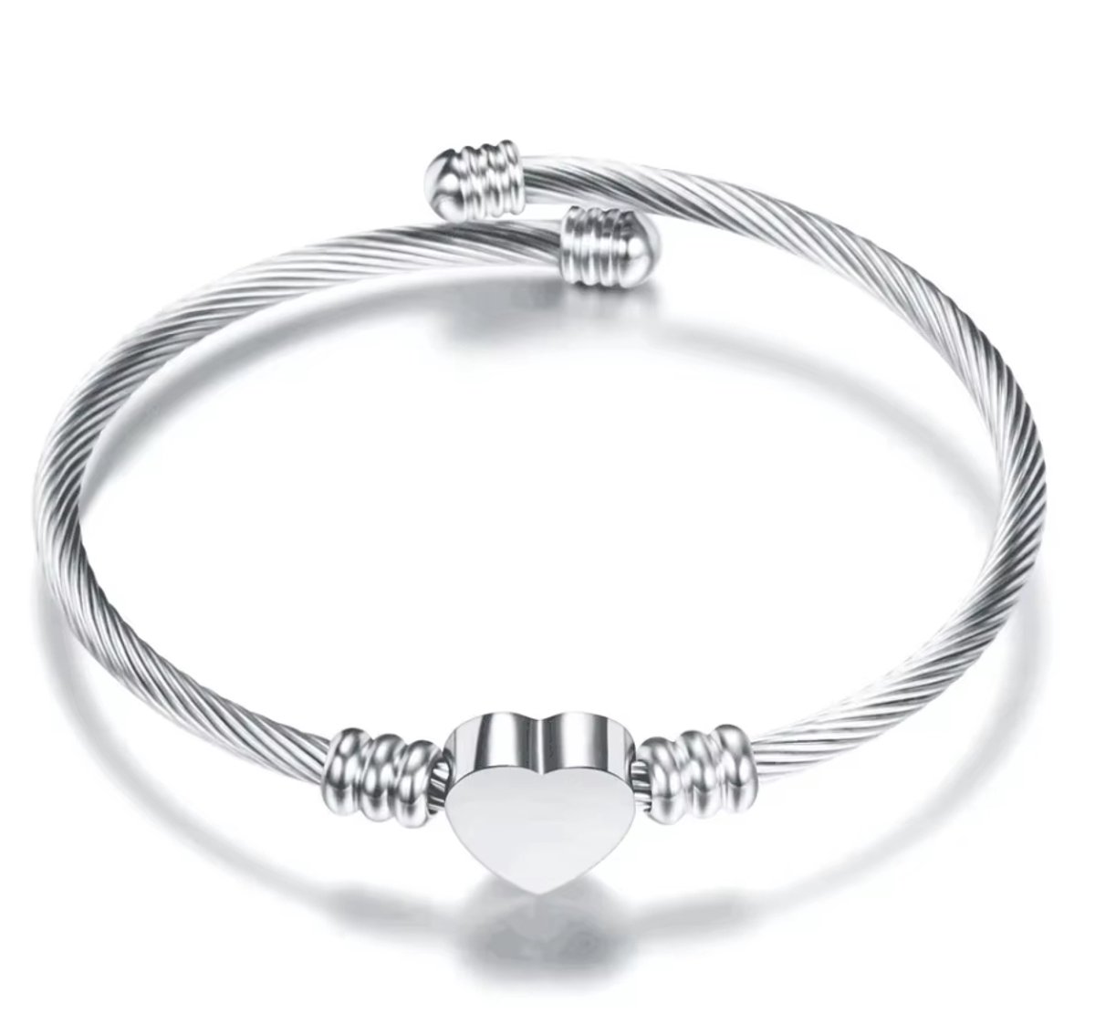 Actie4you® - Armband Dames - Hartje - Armband Verstelbaar - Armbandje Vrouw – Zilverkleurig