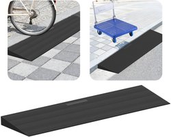 Top 10 rolstoel- en rollatoraccessoires 2026: Rubberen drempelhulp 90 x 20 x 4 cm