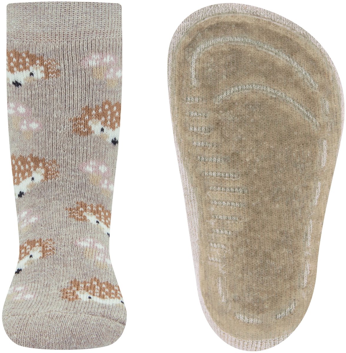 Ewers antislip sokken egeltjes beige