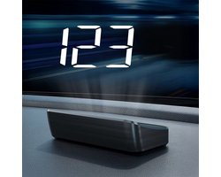 Tech Essentials® Automatische - GPS Snelheidsmeter Auto HUD - USB-C - Wit - Head Up Displays - Plug&Play