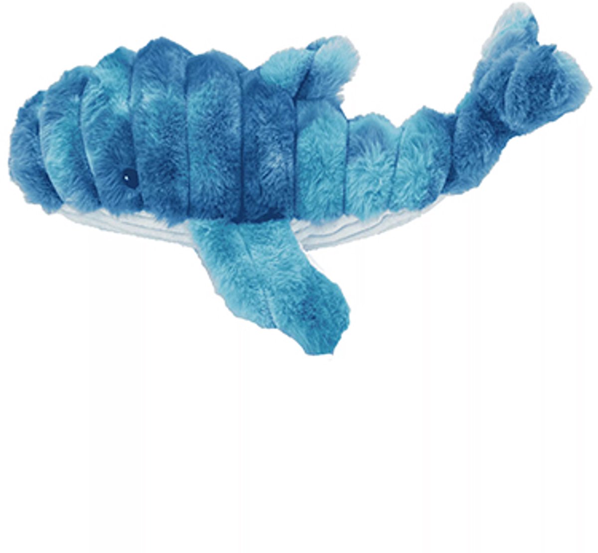 Quapas! hondenspeelgoed - knuffel - met piep en knisper - walvis blauw 66 cm