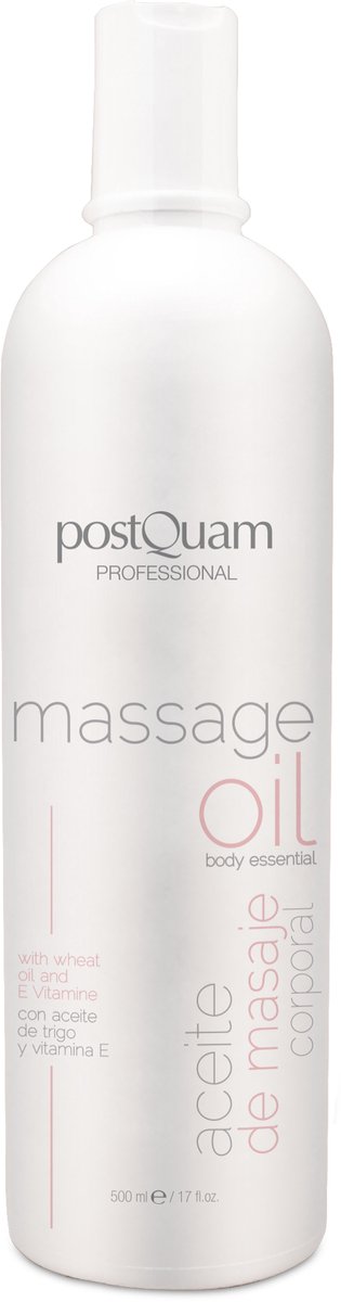 postQuam Professional massageolie - 500ml - natuurlijke ingredienten - avocado - tarwekiem - vitamine E