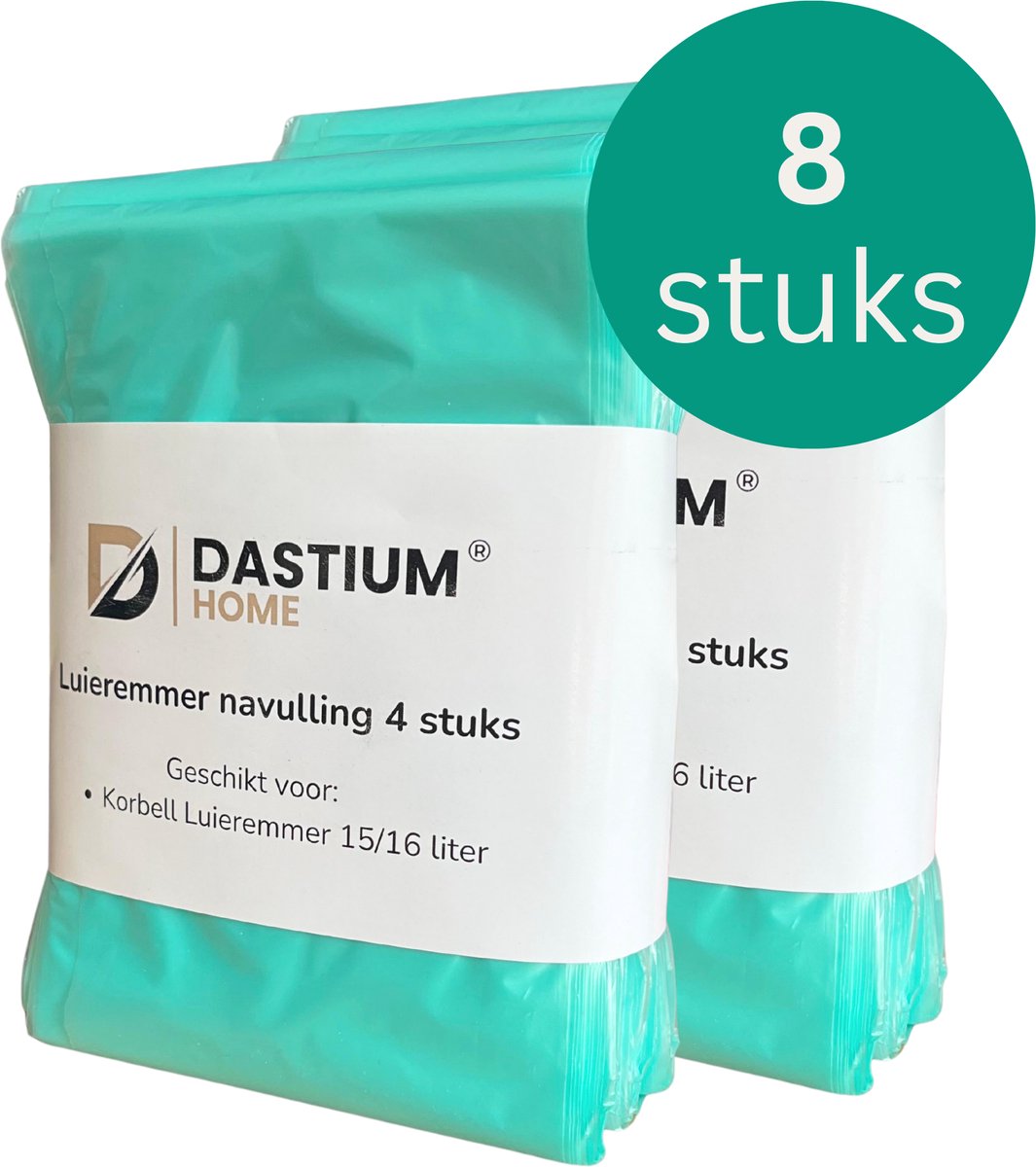Dastium Home - Luieremmer Navulling - Geschikt Voor Korbell - 8 stuks - Korbell Navulling - Luieremmer Zakken