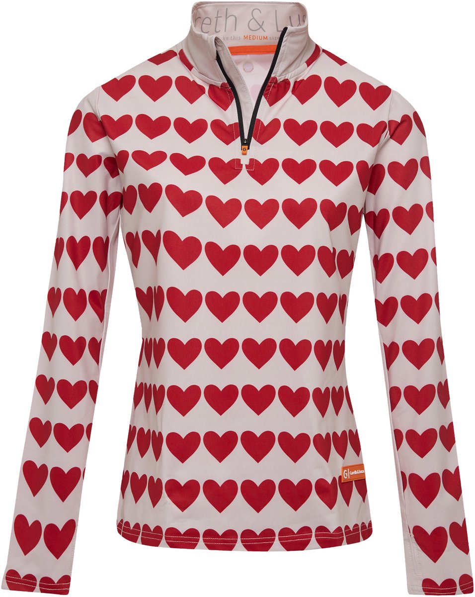 Gareth & Lucas Skipully The Forty-Seven Dames 100% Gerecycled Polyester Midlayer Sportshirt Wintersport Hartjes