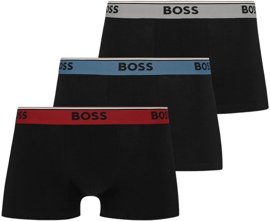 Boxers Boss Power Trunk Hommes (paquet de 3) - Taille L