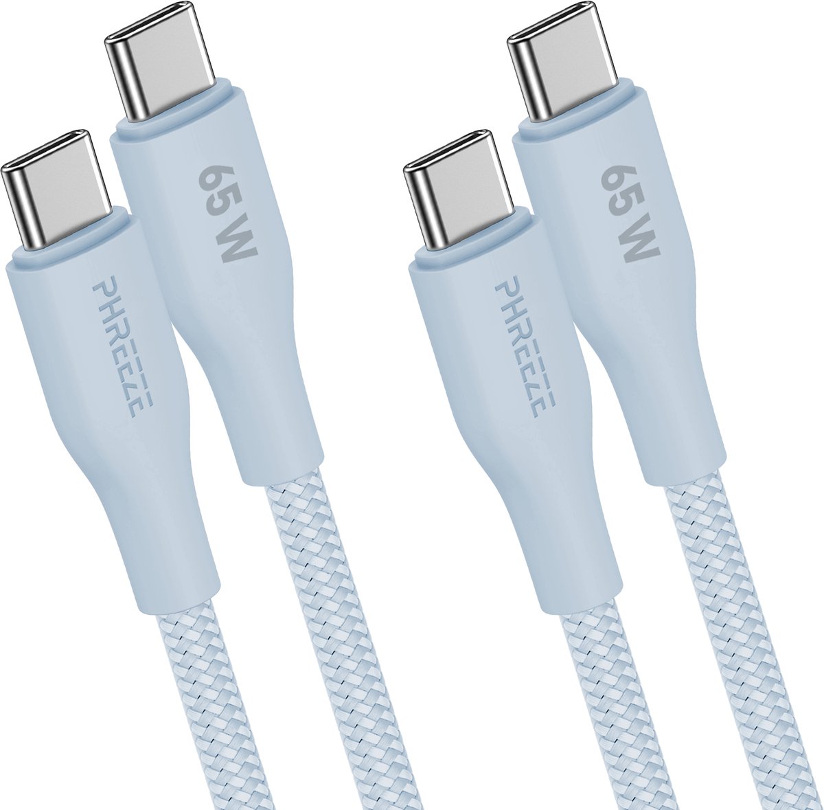 Usb C kabel - Blauw - 65w - Usb C naar Usb C kabel - 1m