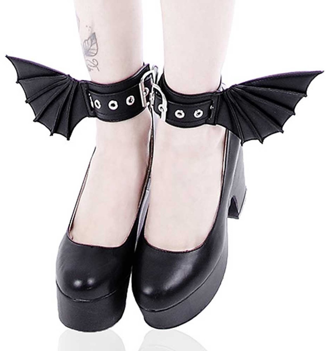 Restyle - Bat Cuffs Schoenmanchet - Zwart