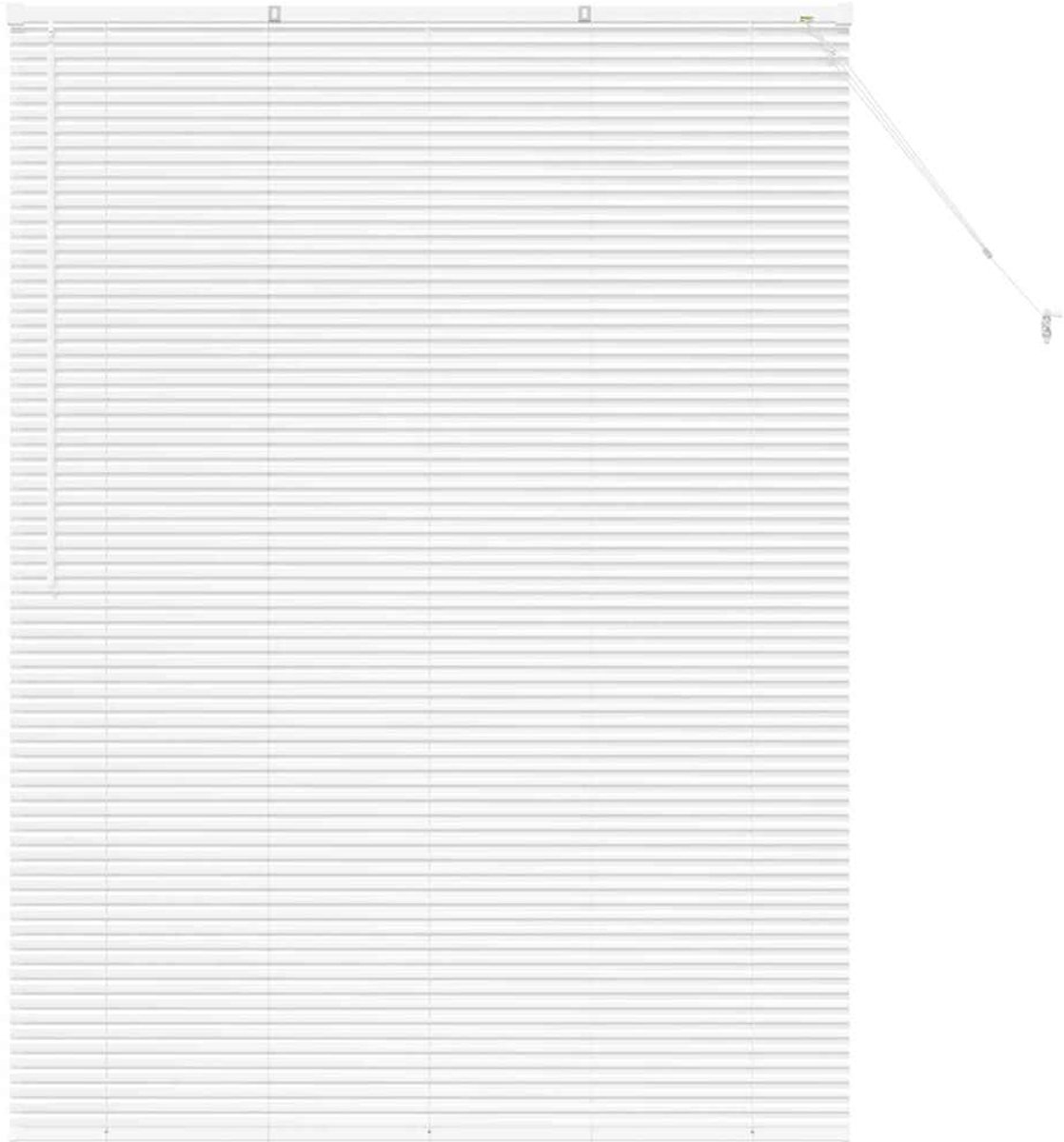 vidaXL - Venetiaanse - Jaloezieën - Wit - 175 - x - 125 - cm - Aluminium