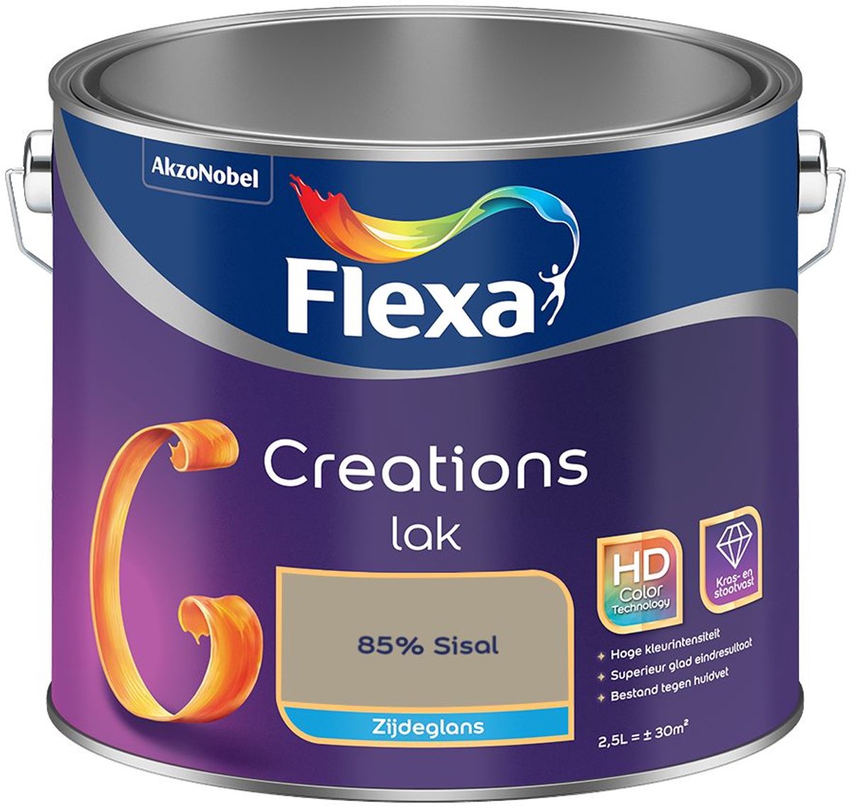 Flexa - Creations Lak Zijdeglans - 85% Sisal - Mengverf - 2.5 L
