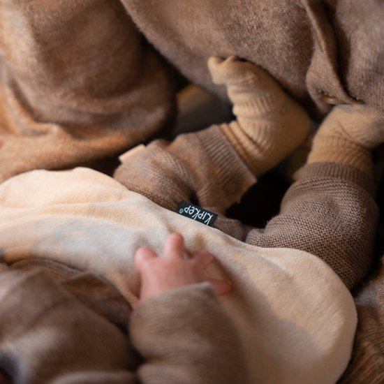 KipKep Woller Warmtekussen - Cookie - pittenzak - bij buikkrampjes - kruik - onrust - huilbaby - beige zandkleur