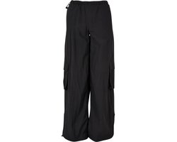 Urban Classics - Wide Crinkle Nylon Cargobroek - XL - Zwart