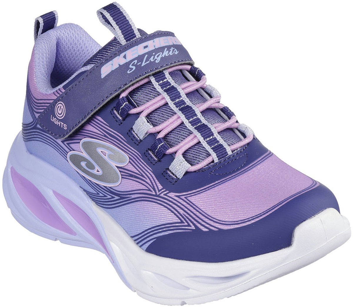 Skechers Cosmic Glow Navy Sparkle Mesh / Multi Trim