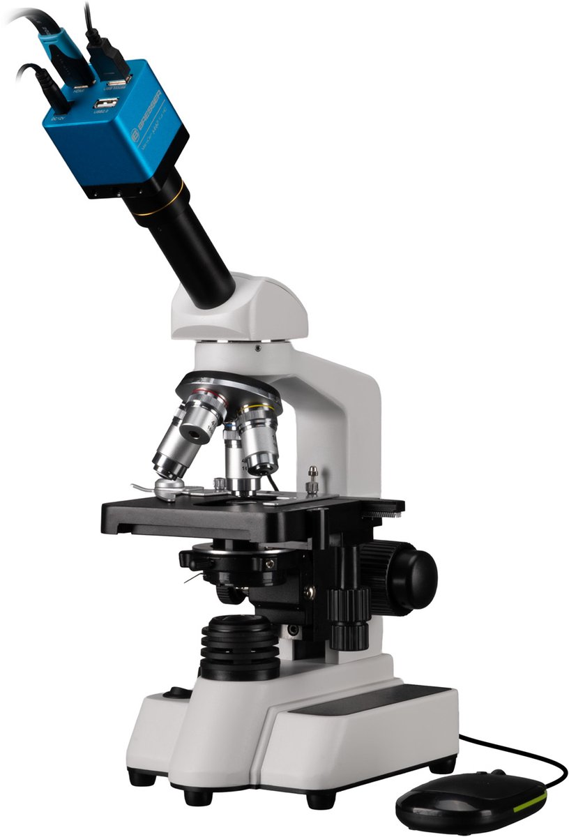 Bresser Microscoop - Erudit DLX - 40x-1000x - Incl. MikrOcular LF FULL HD