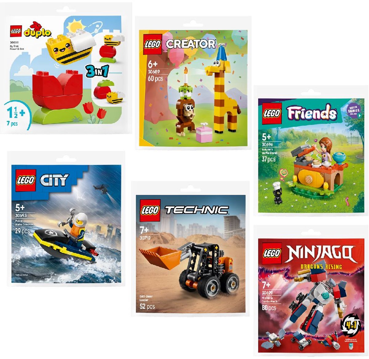 LEGO bouwset Recrutement Bags 28-delig 6 assorti speelgoed.