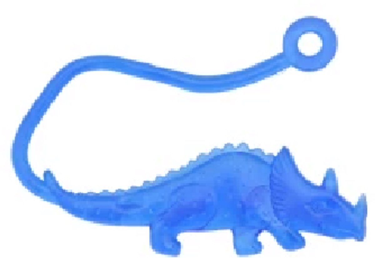 Sticky Dino Blauw – Glibberige Plakhandjes in Dinosaurus Vorm 7 cm – Nostalgisch Sticky Speelgoed & Traktatie voor Kinderen