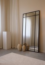 VidaXL Wandspiegel - Metaal, Zwart, 100 x 60 cm | Wandspiegels
