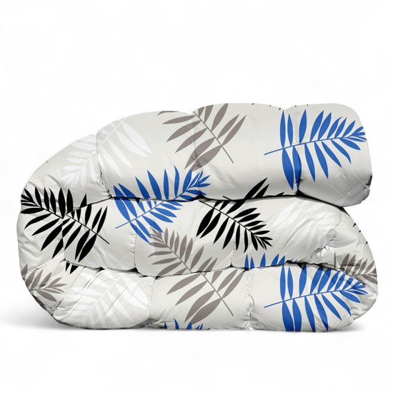 Premium Dekbed bedrukt - Zonder hoes ( 2 in 1 ) - Tweezijdig - 1 persoon -140 x 200 cm - NewVaren Light / NewVaren Dark