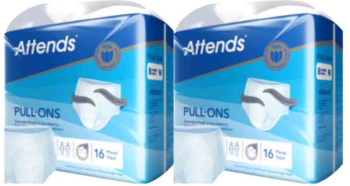 Attends Pull-Ons 8M - 2 x 16 stuks - Voordeelverpakking