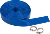 Deltaline Platte Afvoerslang voor Dompelpompen – 2 inch / 50 mm – 10 m – 3 Bar – Incl. 2 Slangklemmen